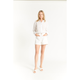 Oat NYC High Rise Patch Pocket Short in White - Romantiques