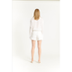 Oat NYC High Rise Patch Pocket Short in White - Romantiques