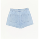 Oat NYC High Rise Patch Short in Powder Light - Romantiques