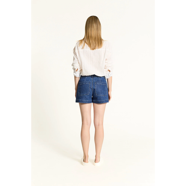 Oat NYC High Rise Patch Short in Herri Dark - Romantiques