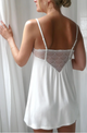Only Hearts Venice Low Back Chemise in Antique White - Romantiques