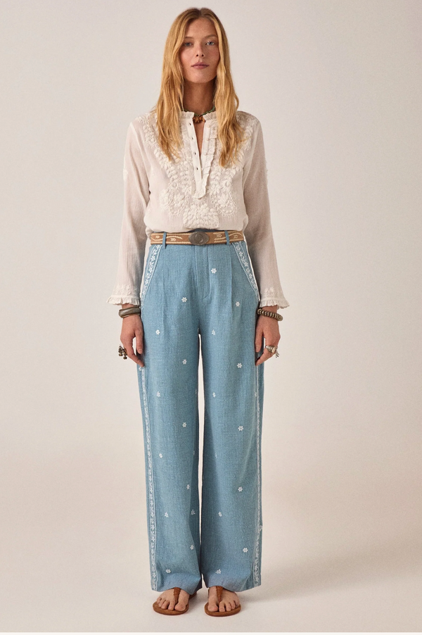 Bilbao Gabriela Blouse in Off White - Romantiques