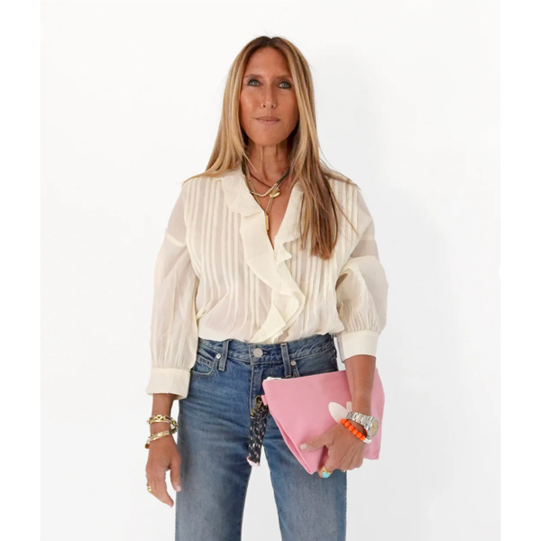 Kerri Rosenthal Imperfect Heart Wristlet in Pink - Romantiques