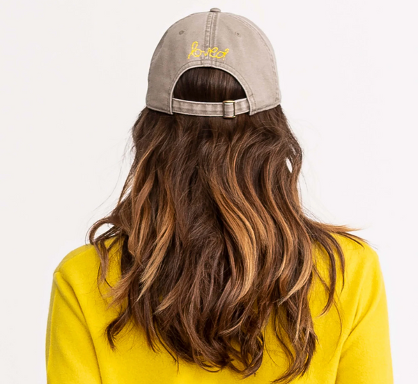 Kerri Rosenthal Baseball Heart Patch Hat in Sand & Sunshine - Romantiques