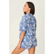 Floral Dreams Short Sleeve PJ Shorts Set in Twilight Garden - Romantiques