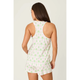 Island Time PJ Tank and Shorts Set in Ivory - Romantiques
