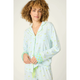 Salty Cadillac Striped Long Sleeve PJ Set in Light Blue - Romantiques