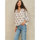 M.A.B.E. Stella Print L/S Top - Romantiques