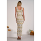 Corinna Maxi Tank Dress in White Multi - Romantiques