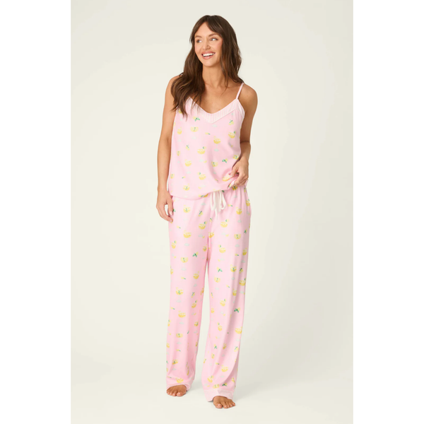 La Dolce Spritz Limoncello Life Cami in Pastel Pink - Romantiques