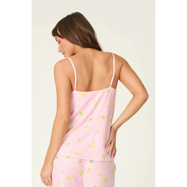 La Dolce Spritz Limoncello Life Cami in Pastel Pink - Romantiques