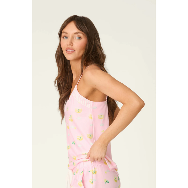La Dolce Spritz Limoncello Life Cami in Pastel Pink - Romantiques