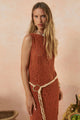 Lovers & Dreamers Rope Belt in Sand - Romantiques
