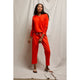 Jamaica Beach Fleece Capri Pant in Tomato - Romantiques