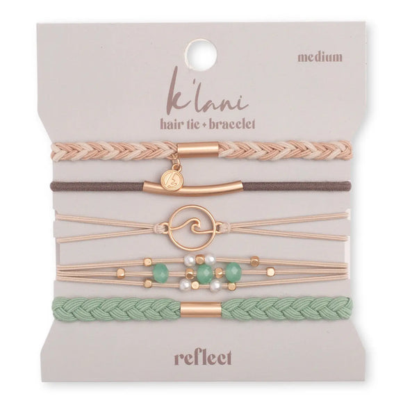K’Lani Reflect Hair Tie/ Bracelet - Romantiques