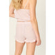 On Cloud Nine Short in Silver Rose - Romantiques