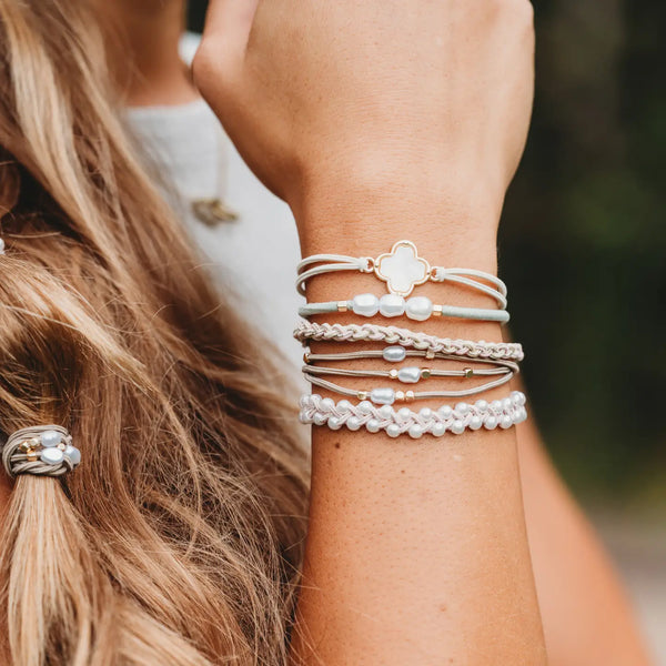 K'lani Glimmer Hair Tie/Bracelet - Romantiques