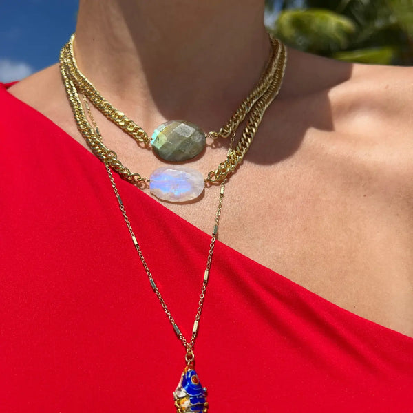 Sardine Necklace in 14K Vermeil - Romantiques