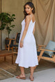Claire Maxi Linen Slip Dress - Romantiques