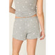 Peachy Mix Short Set in Heather Gray - Romantiques