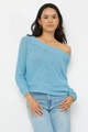 Carol Off The Shoulder Pullover in Vintage Mist - Romantiques