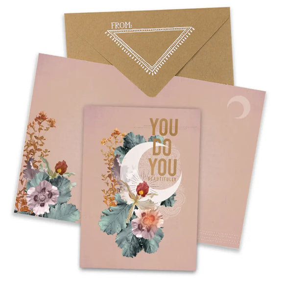 Crescent Greeting Card - Romantiques