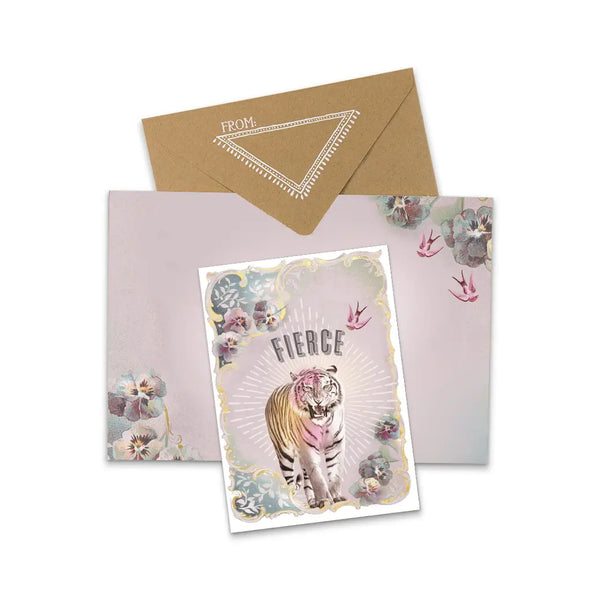 Fierce Greeting Card - Romantiques