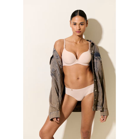 Marie Jo Tom Padded Heart Shape Bra In Cafe Latte - Romantiques
