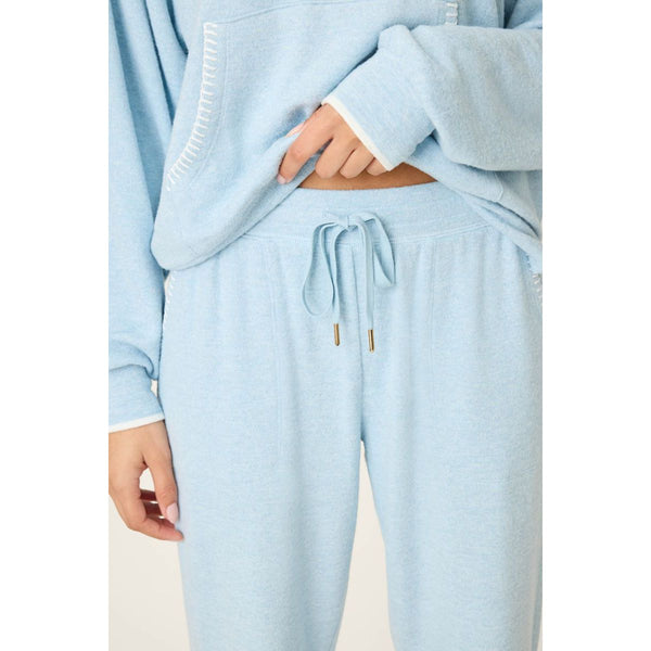 Western Blooms Banded Pant in Dream Blue - Romantiques