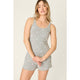 Peachy Mix Short Set in Heather Gray - Romantiques