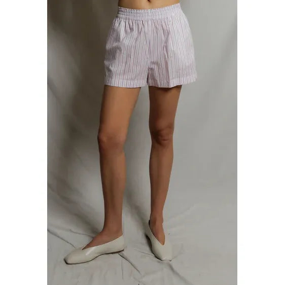 Julie Cotton Poplin Pull-On Shorts - Romantiques