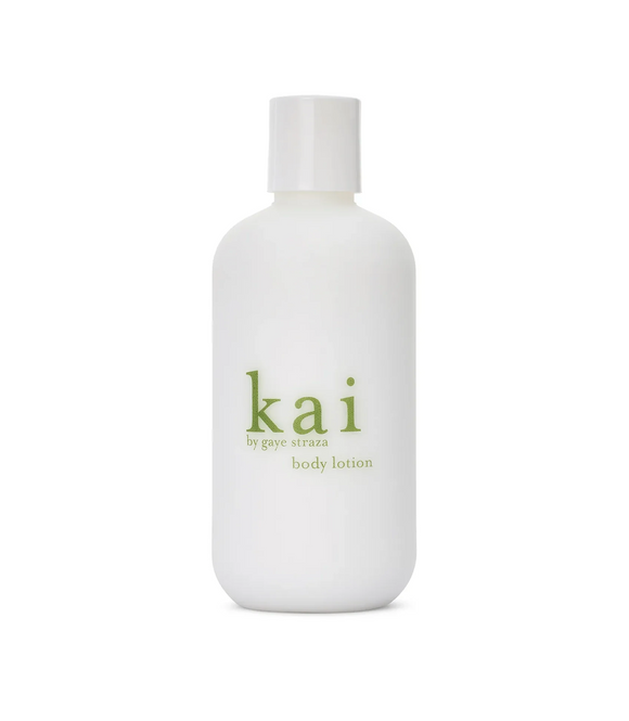 kai body lotion bottle on a white background