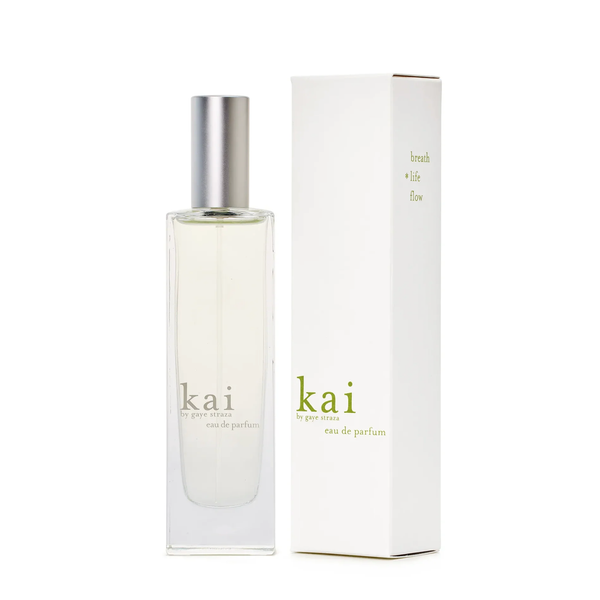Kai eau de parfum bottle and packaging on a white background
