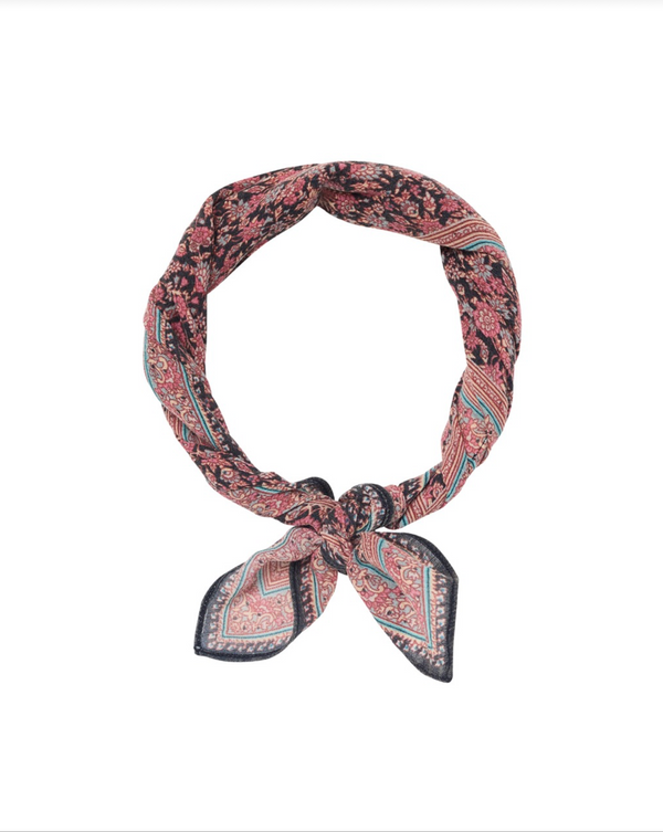 Patterned scarf on a white background