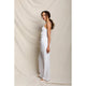 Lorana Linen Drawstring Pants in White - Romantiques