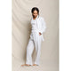 Lorana Linen Drawstring Pants in White - Romantiques