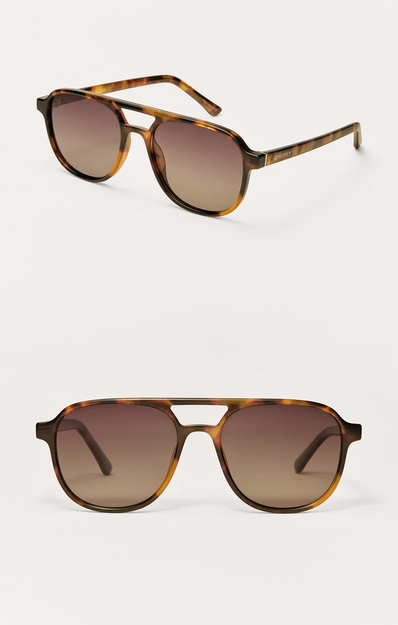 Tourist Polarized Sunglasses in Tortoise-Gradient - Romantiques
