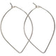 Large Closed Wire Hoop Earrings - Romantiques