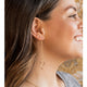Oval Twist Chain Drop Earrings - Romantiques