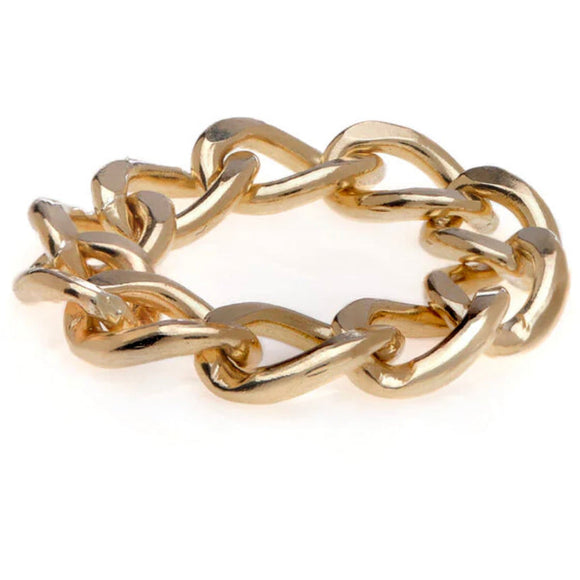 Chain ring in Gold and Silver - Romantiques