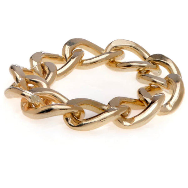 Chain ring in Gold and Silver - Romantiques