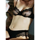 So Fine Lace Underwire Bra- Black