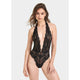 Eloide Soft Halter Bodysuit in Black - Romantiques